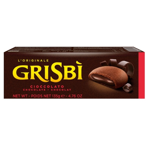 Chocolate Grisbi Italian Cookies Biscuits Vicenzi 135g